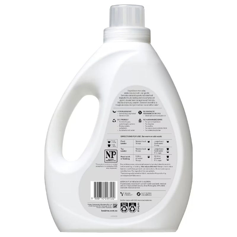 Bosisto's Sensitive Laundry Liquid 2 Litre