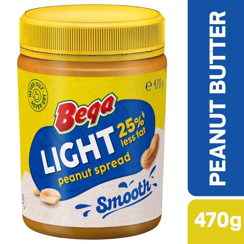[Expiry Date: 07/02/2027] Bega Spread Peanut Butter Light Smooth 470g