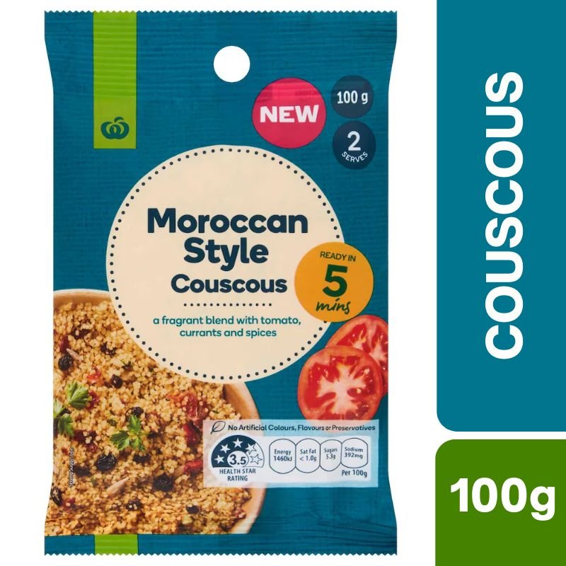 [CLEARANCE Expiry Date: 11/09/2026] Woolworths Moroccan Style Couscous 100g