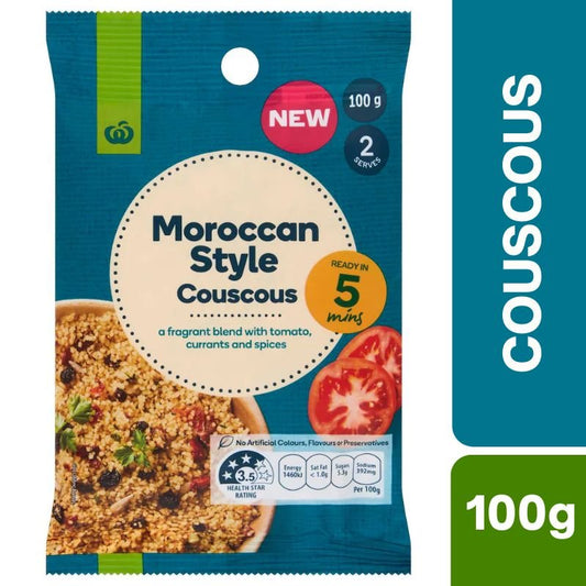 [Expiry Date: 19/09/2026] Woolworths Moroccan Style Couscous 100g