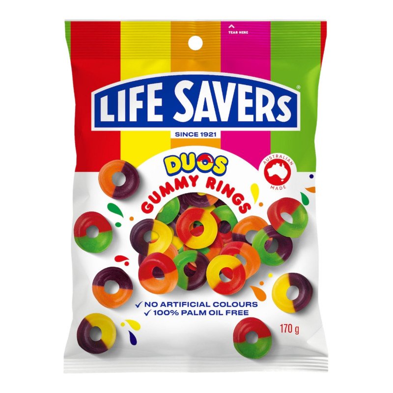 [Expiry Date: 10/11/2026] Life Savers Duos Gummy Rings 170g