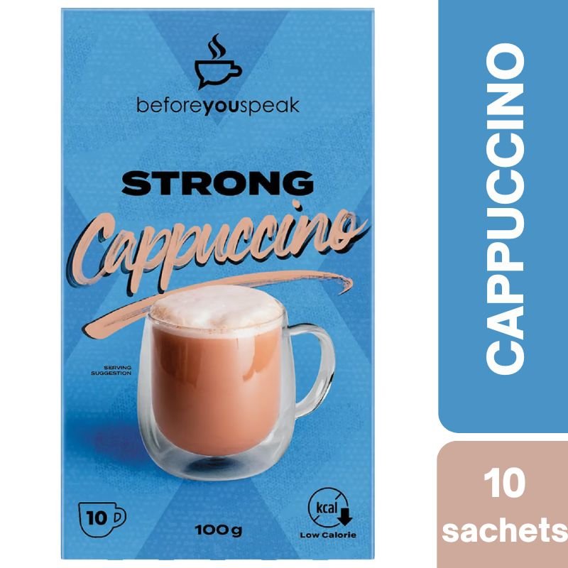[Expiry Date: 20/05/2027] Beforeyouspeak Strong Cappuccino 10 Pack 100g