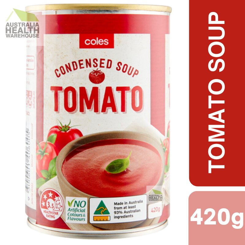[Expiry Date: 01/09/2027]  Coles Condensed Tomato Soup 420g