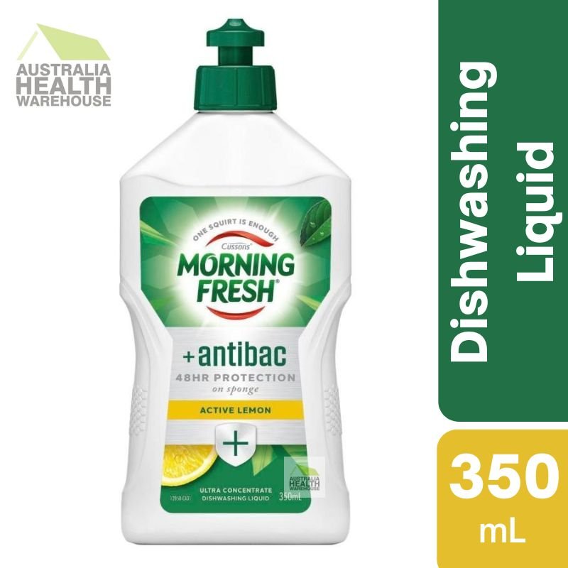 Morning Fresh Dishwashing Liquid Antibacterial Active Lemon 350mL