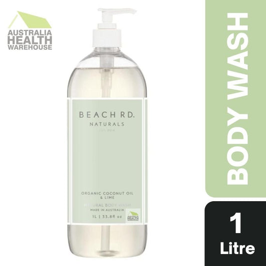 Beach Rd. Naturals Organic Coconut Oil & Lime Body Wash 1 Litre