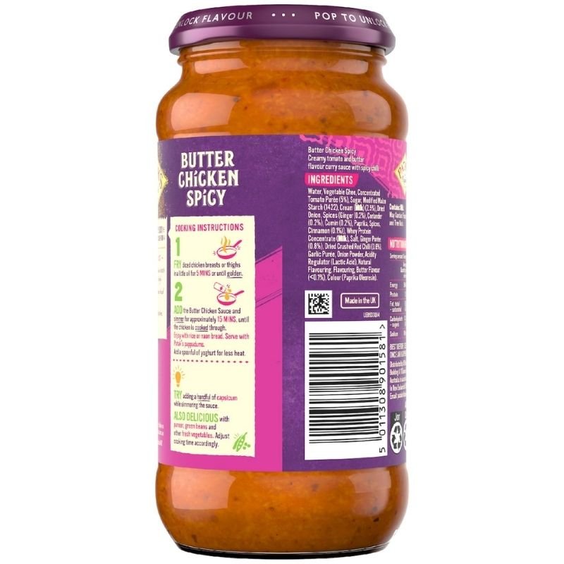 [Expiry: 04/2027] Patak's Butter Chicken Spicy 450g