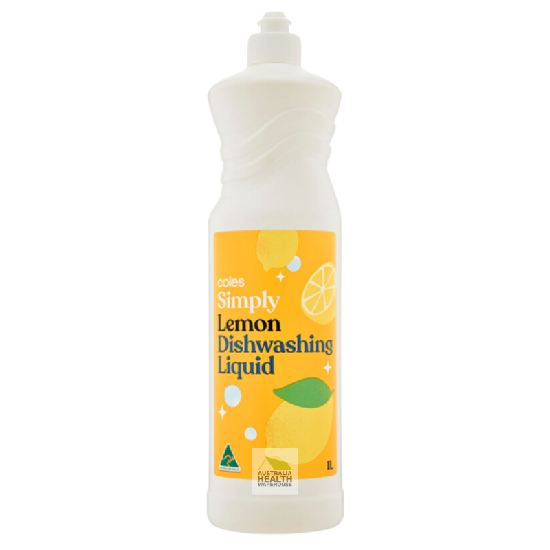 Coles Simply Dishwashing Liquid Lemon 1 Litre