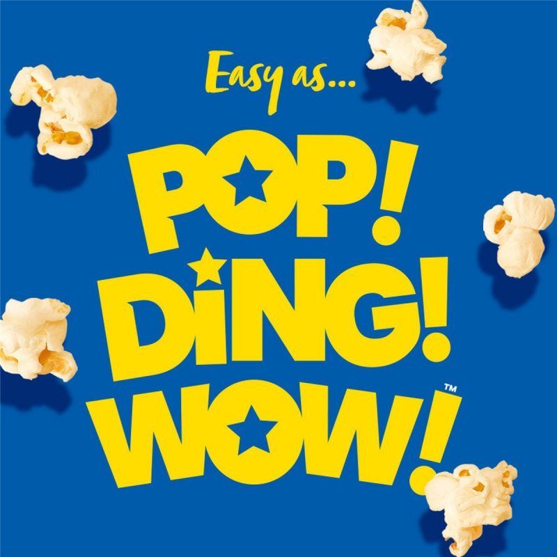 [Expiry: 01/10/2026] Poppin Microwave Popcorn Triple Butter Flavour 4 x 100g