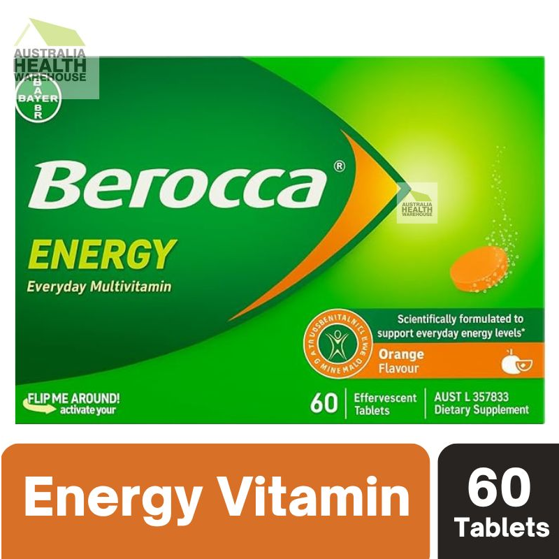 [Expiry: 04/2027] Berocca Energy Orange 60 Effervescent Tablets