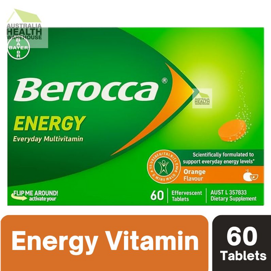 [Expiry: 04/2027] Berocca Energy Orange 60 Effervescent Tablets