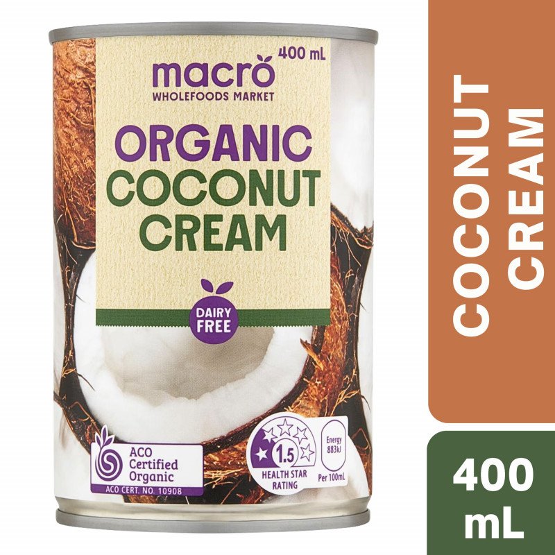 [Expiry Date: 30/04/2027] Woolworths Macro Organic Coconut Cream 400mL