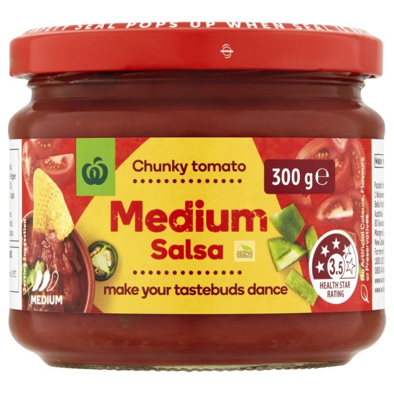 [Expiry Date: 31/03/2027] Woolworths Medium Salsa 300g