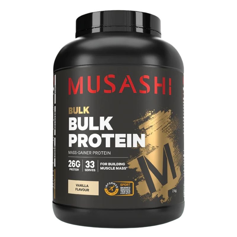 [Expiry: 05/2027]Musashi Bulk Protein Vanilla 2kg