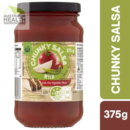 Woolworths Chunky Salsa Mild 375g