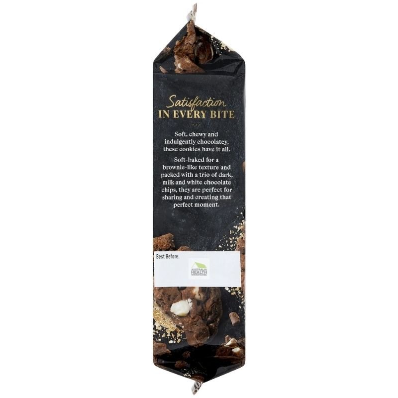 Woolworths 8 Soft Baked Triple Chocolate Cookies 200g