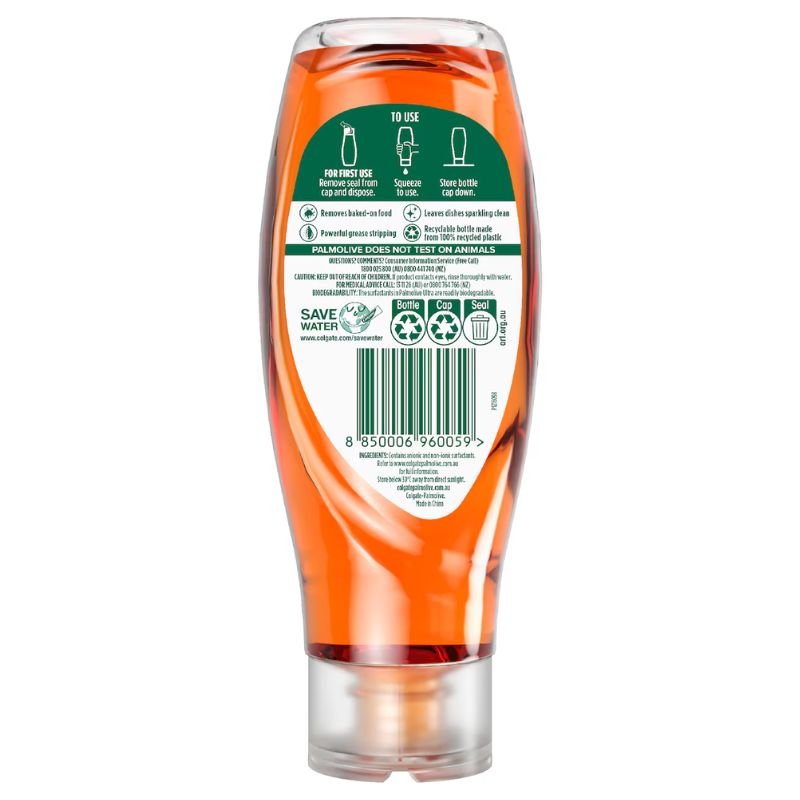 Palmolive Ultra Strength Mandarin Squeeze It Dishwashing Liquid 500mL