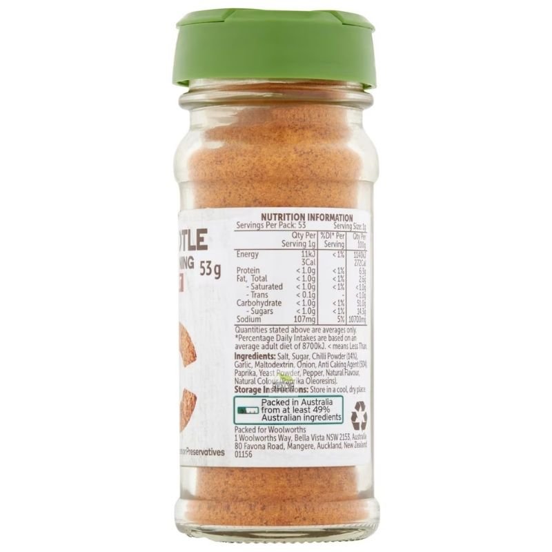 [Expiry: 06/2027] Woolworths Chipotle Seasoning Hot 53g