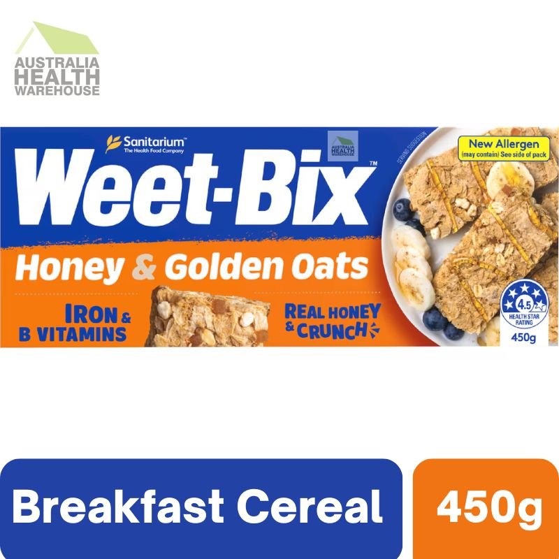 [Expiry: 26/05/2026] Weet-Bix Honey & Golden Oats 450g