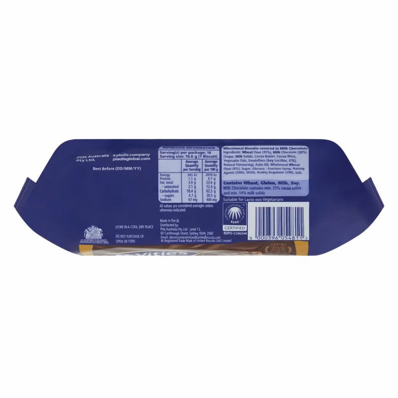 [Expiry Date: 14/11/2026] McVitie's Digestives Milk Chocolate 266g