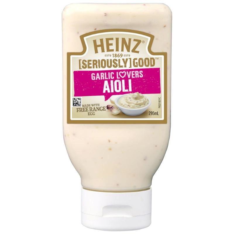 [Expiry: 20/04/2027] Heinz Seriously Good Garlic Lovers Aioli 295mL