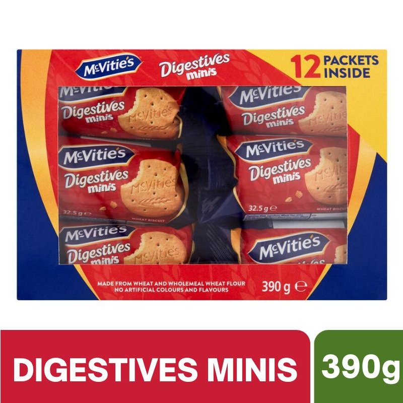 [CLEARANCE: Expiry Date: 11/07/2026] McVitie's Digestives Minis 12 Packs 390g