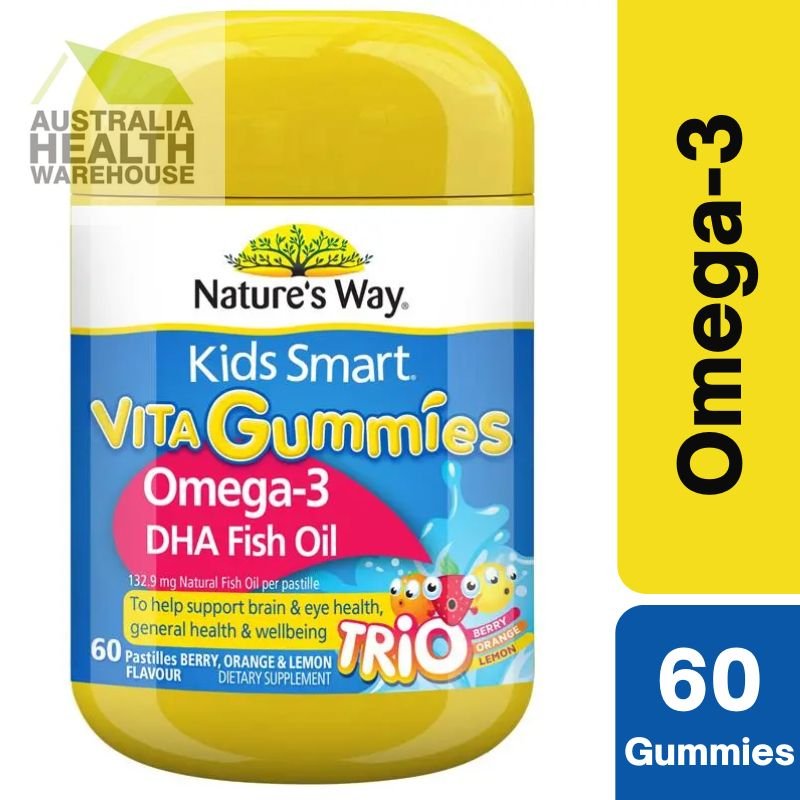 [Expiry: 03/2028] Nature's Way Kids Smart Vita Gummies Omega 60 Pastilles