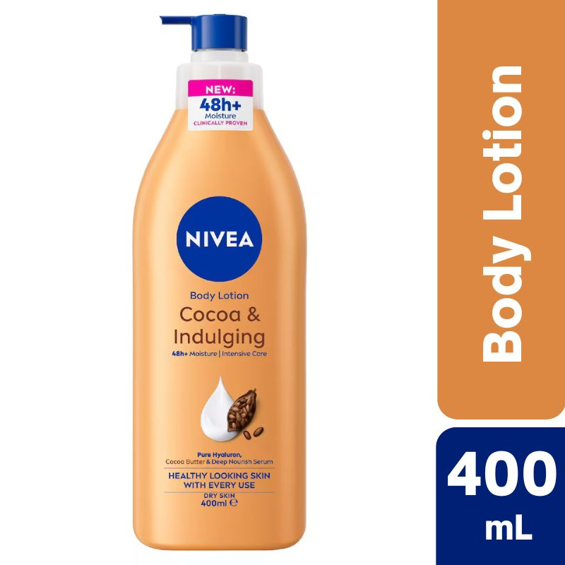 Nivea Cocoa & Indulging Body Lotion + Vitamin E - Dry Skin 400mL