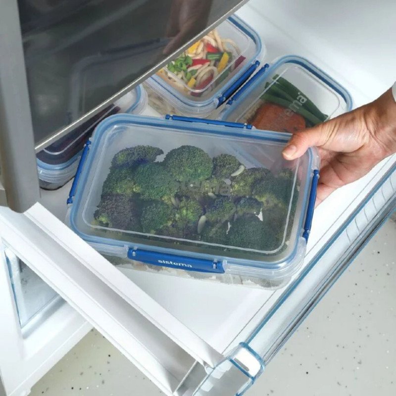 Sistema To Go Rectangle Stax Food Container 2.2 Litre (Blue)