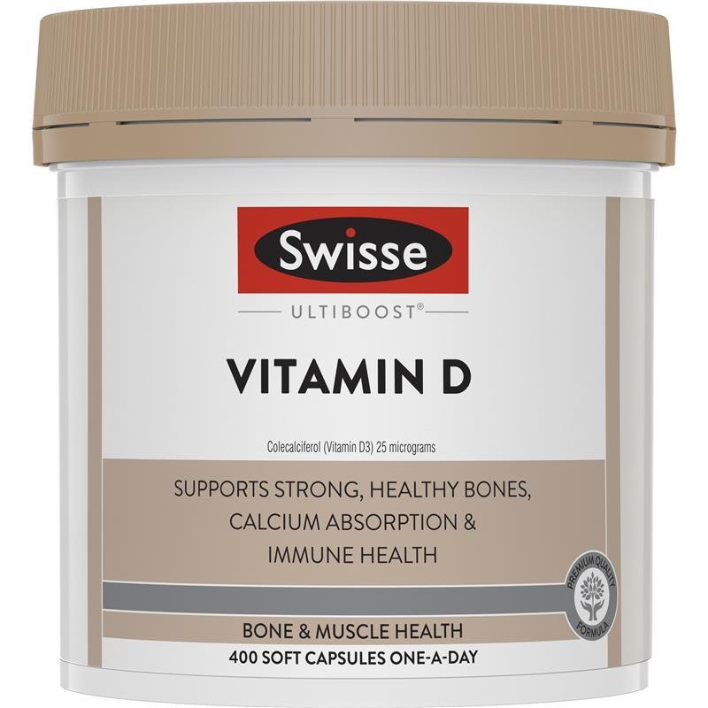 [Expiry: 08/2025] Swisse Ultiboost Vitamin D 400 Capsules