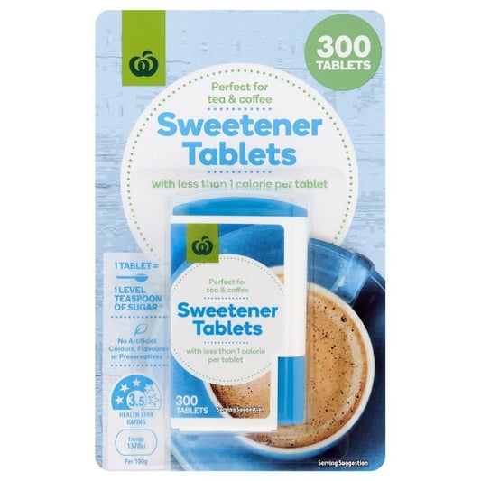 [Expiry: 06/2028] Woolworths Sweetener Tablets 300 Pack