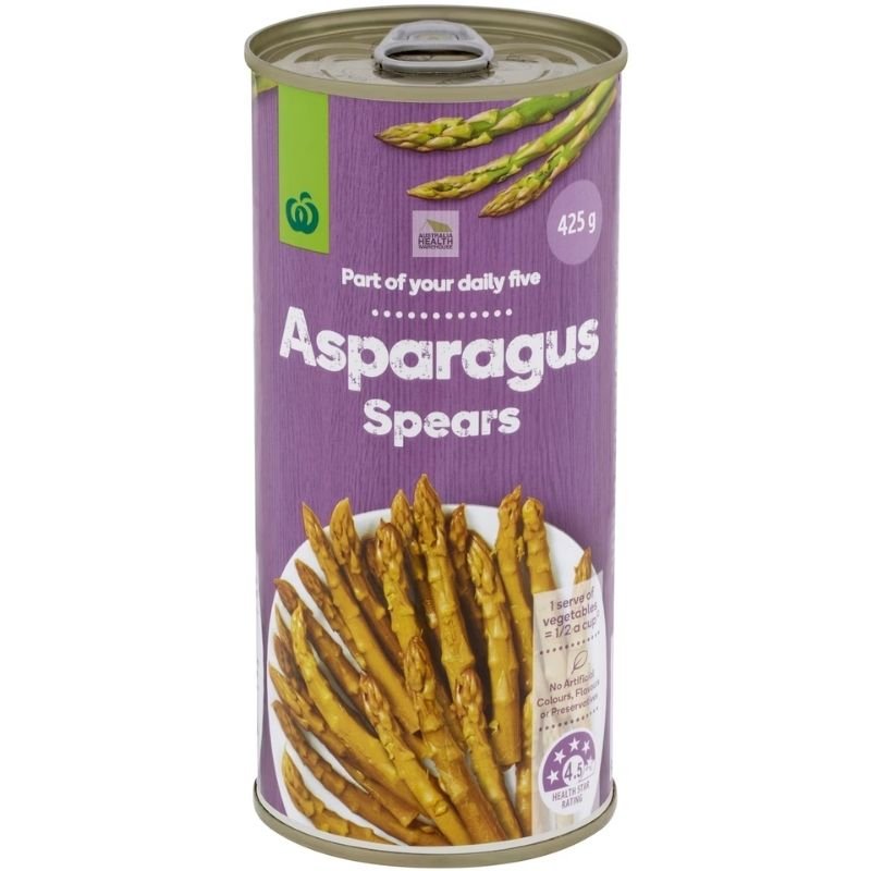 [Expiry Date: 30/04/2027] Woolworths Asparagus Spears 425g