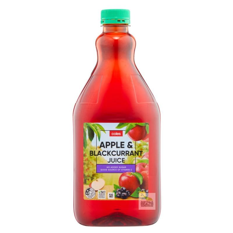 [CLEARANCE Expiry: 19/01/2026] Coles Apple & Blackcurrant Juice 2 Litre
