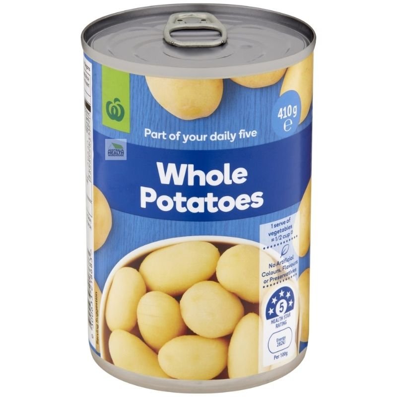 [Expiry: 12/2028] Woolworths Potato Whole 410g