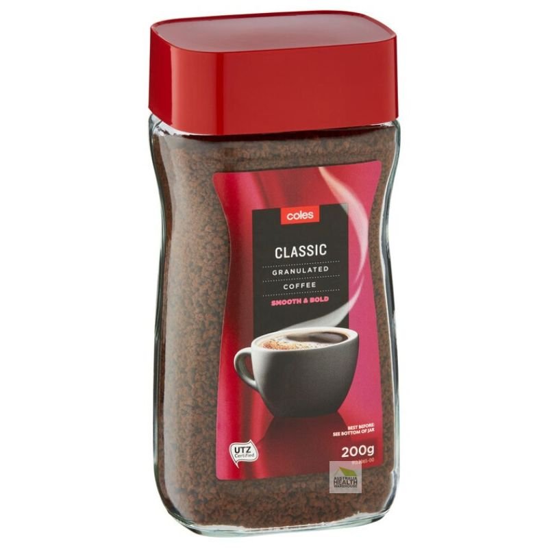 [Expiry: 25/02/2028] Coles Classic Granulated Instant Coffee 200g