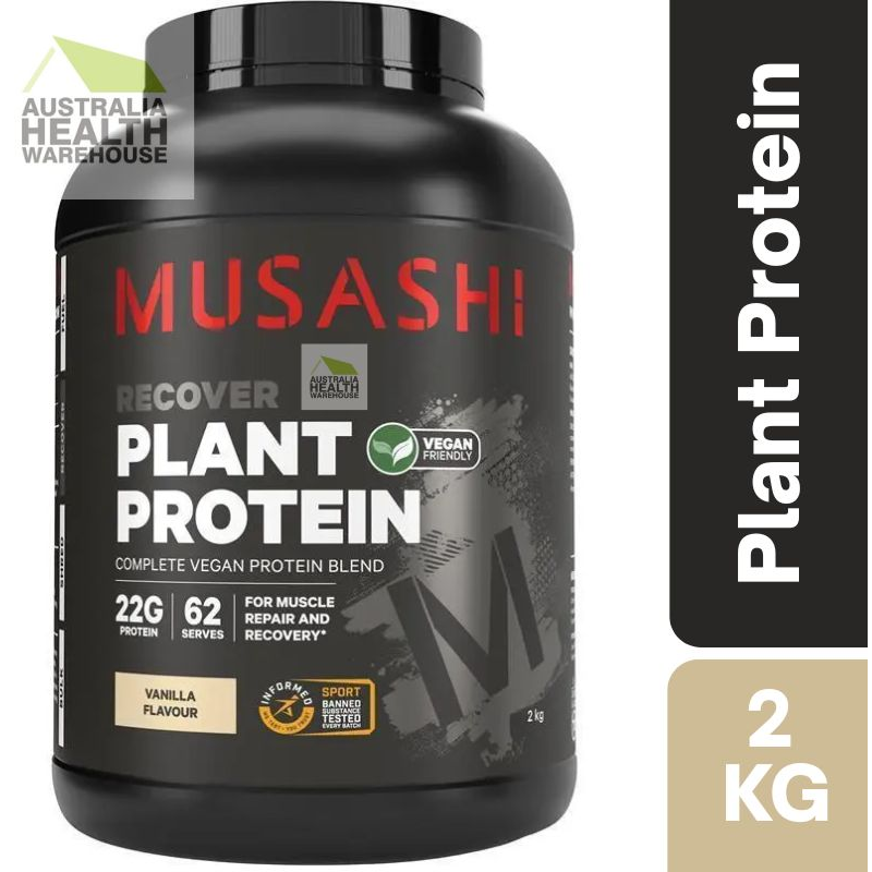 [Expiry: 05/2027] Musashi Plant Protein Vanilla 2kg
