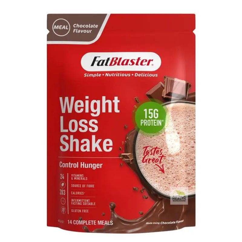 [Expiry: 04/2027] Naturopathica Fatblaster Weight Loss Shake Red Pouch Chocolate 465g
