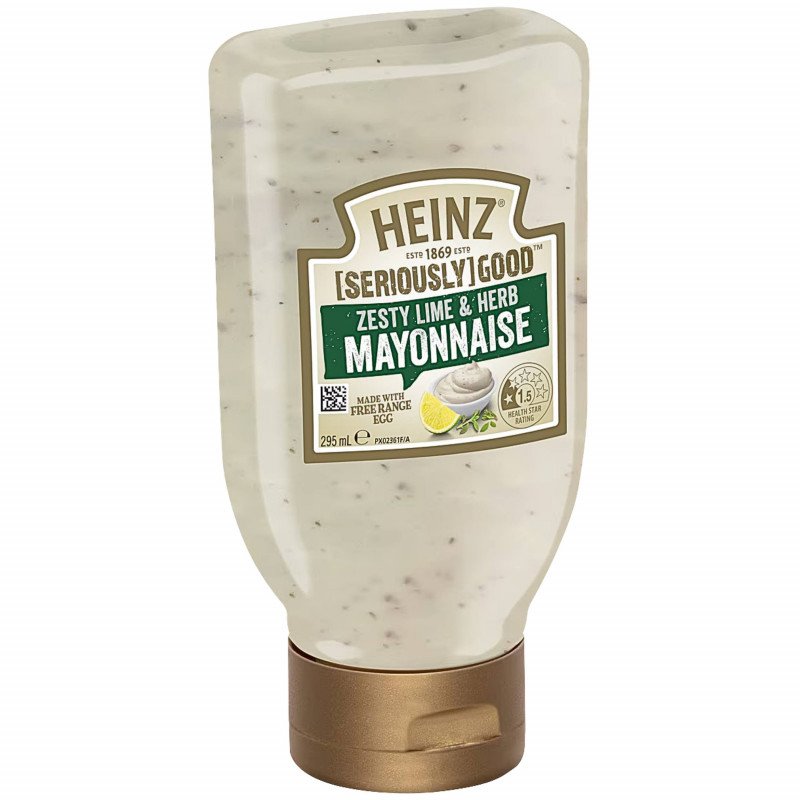 [Expiry Date: 28/11/2026] Heinz Seriously Good Zesty Lime & Herb Mayonnaise 295mL
