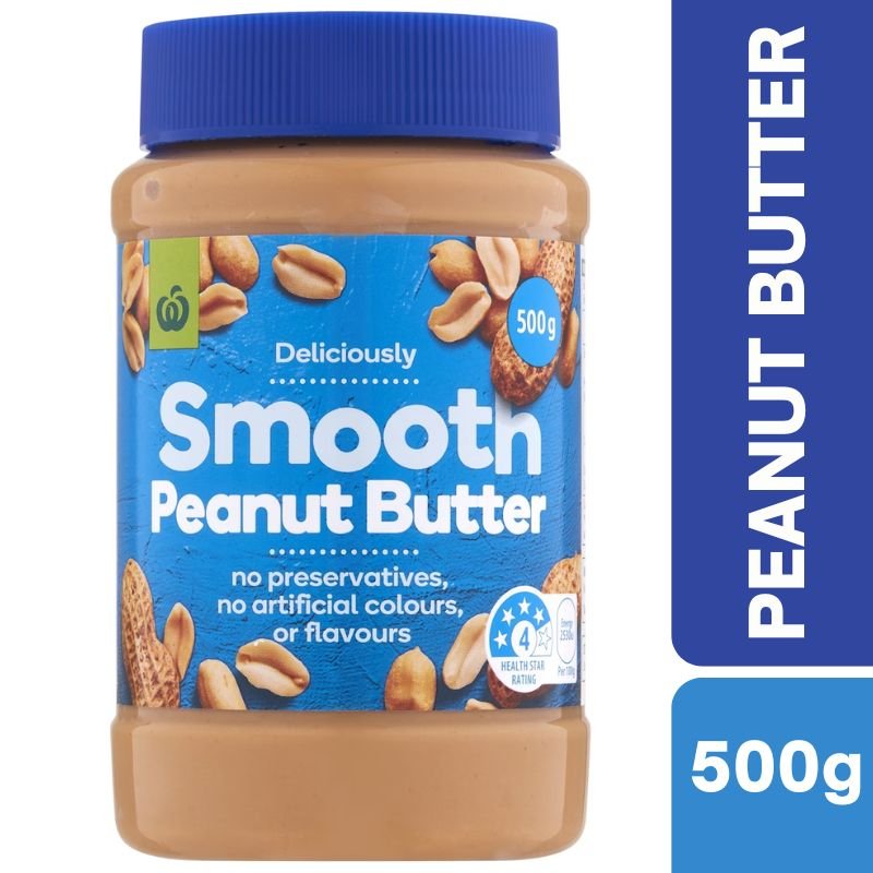 [CLEARANCE Expiry:28/10/2026] Woolworths Smooth Peanut Butter 500g