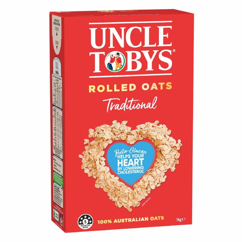 [Expiry Date: 01/02/2027] Uncle Tobys Rolled Oats Traditional 1kg
