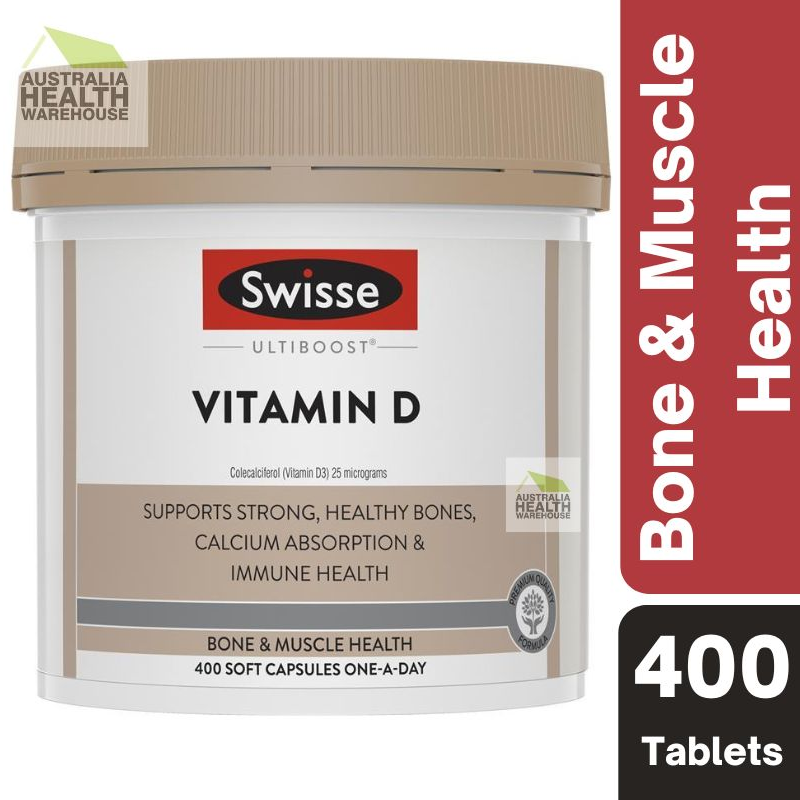 [Expiry: 08/2025] Swisse Ultiboost Vitamin D 400 Capsules