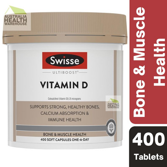 [Expiry: 08/2025] Swisse Ultiboost Vitamin D 400 Capsules