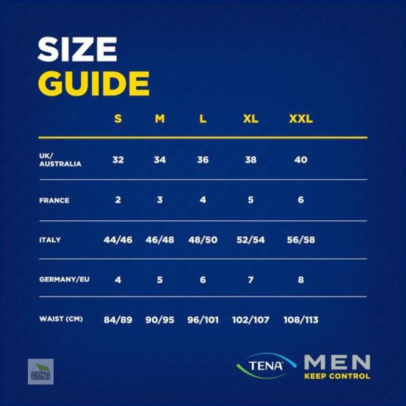 Tena Men Washable Protective Underwear Boxer (Medium Size) 1 Pack