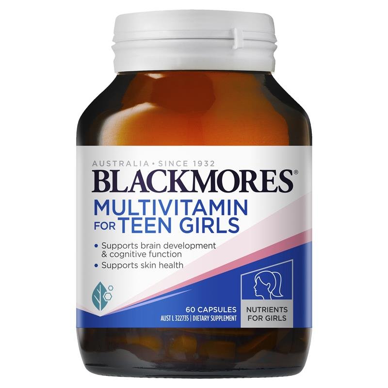 [CLEARANCE Expiry: 20/01/2025] Blackmores Multivitamin for Teen Girls 60 Capsules