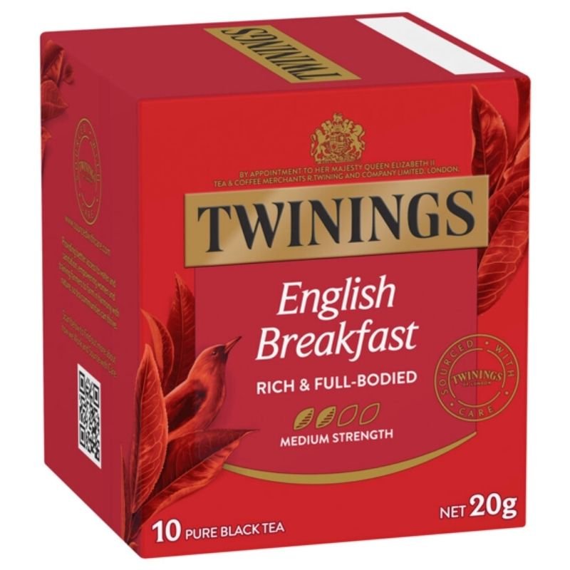 [Expiry: 30/07/2028]  Twinings English Breakfast Tea Bags 10 Pack 20g