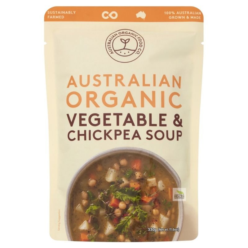 [Expiry: 11/2026] Australian Organic Vegetable & Chickpea Soup