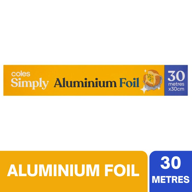Coles Simply Aluminium Foil 30 Metres