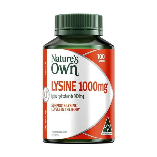 [Expiry: 02/2029] Nature's Own Lysine 100 Tablets