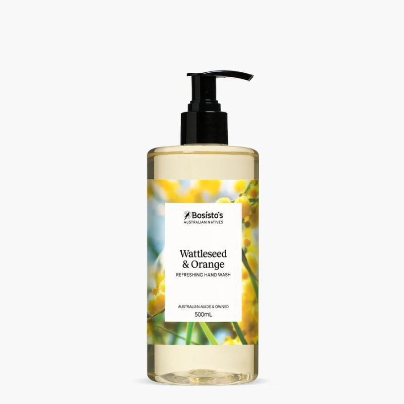 Bosisto's Wattleseed & Orange Hand Wash Pump 500mL