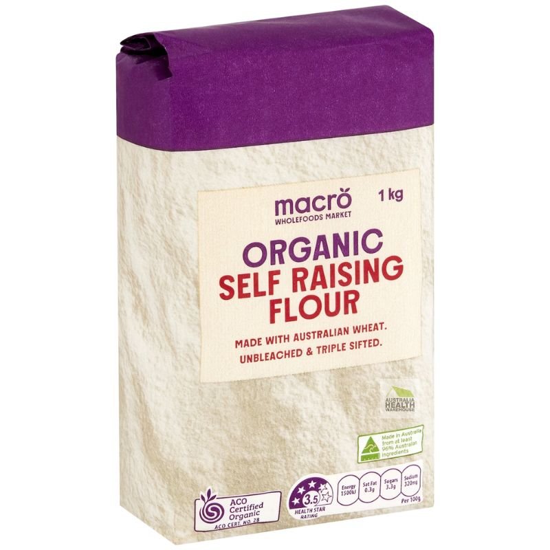Woolworths Macro Organic Self Raising Flour 1kg