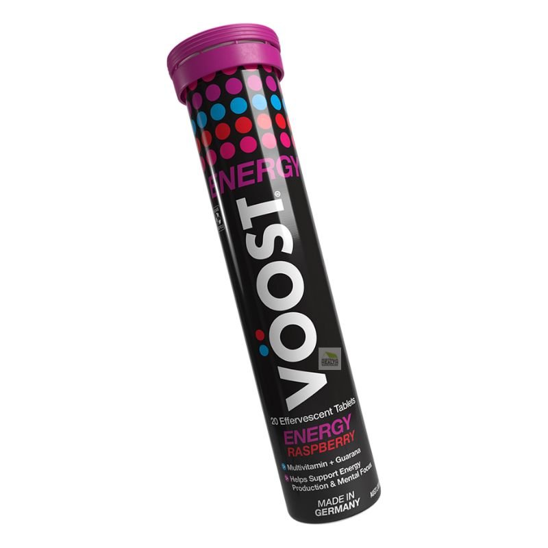 [CLEARANCE Expiry: 10/2024] Voost Energy Effervescent Raspberry 20 Tablets